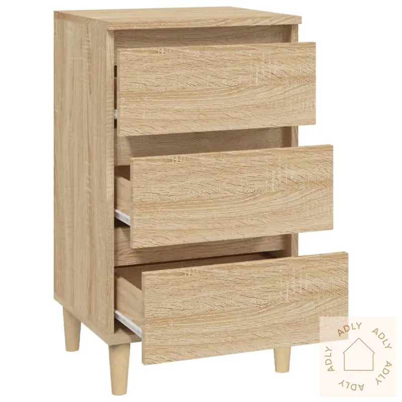 Nattbord Sonoma Eik 40X35X70 Cm Konstruert Tre