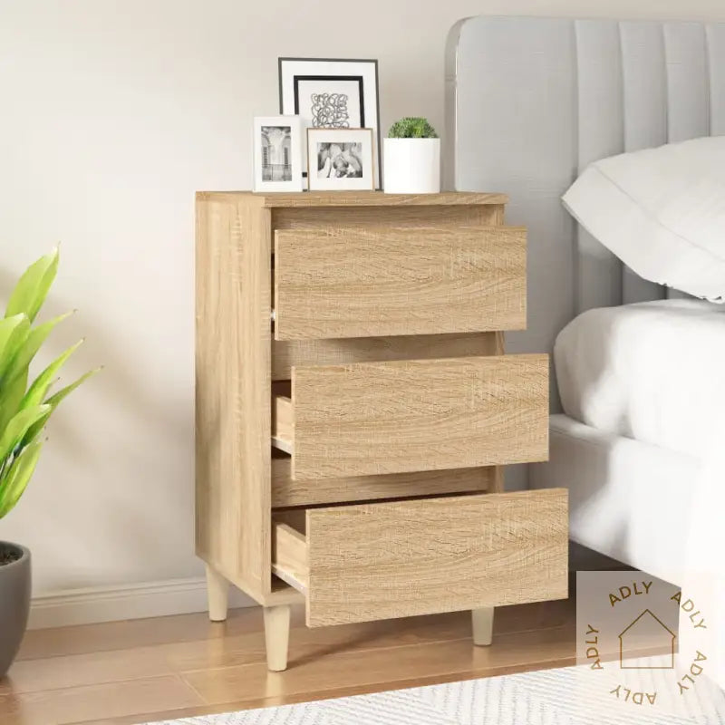 Nattbord Sonoma Eik 40X35X70 Cm Konstruert Tre