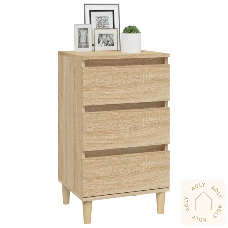 Nattbord Sonoma Eik 40X35X70 Cm Konstruert Tre
