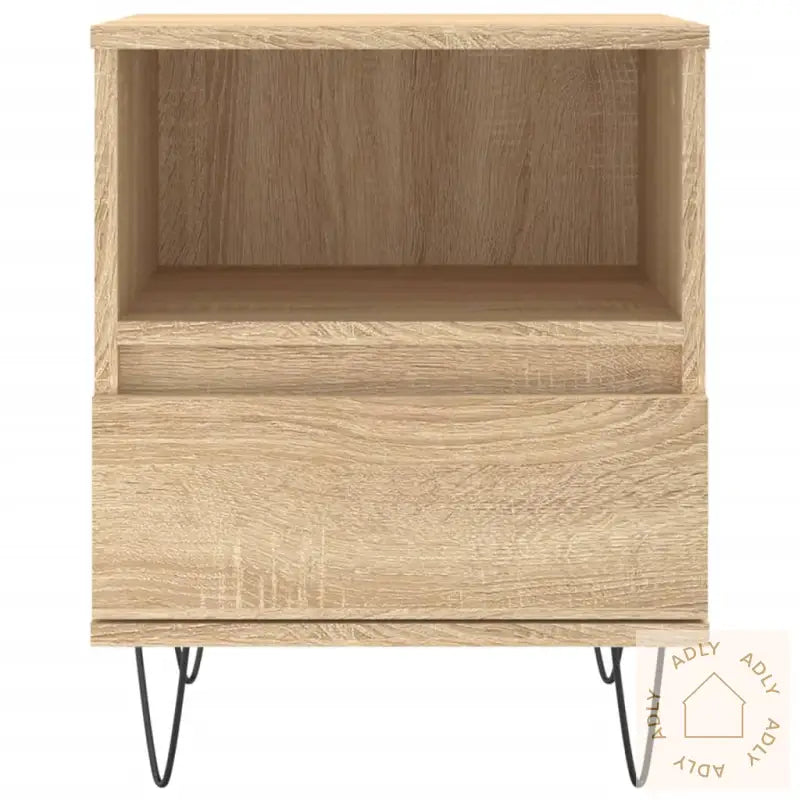 Nattbord 2 Stk Sonoma Eik 40X35X50 Cm Konstruert Tre