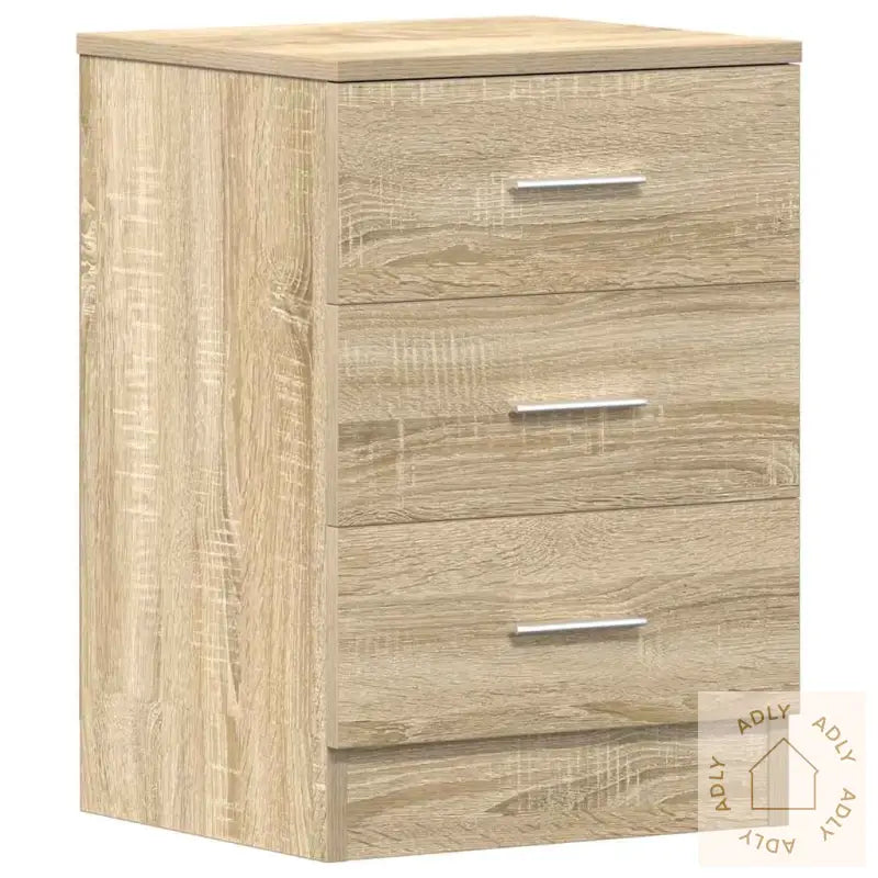 Nattbord 2 Stk Sonoma Eik 38X35X56 Cm Konstruert Tre