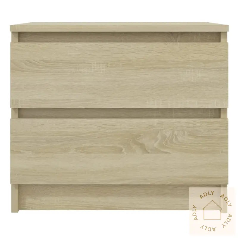 Nattbord 2 Stk Sonoma Eik 50X39X43,5 Cm Konstruert Tre