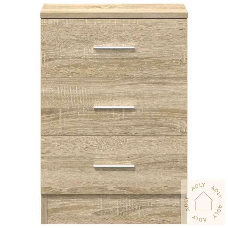 Nattbord 2 Stk Sonoma Eik 38X35X56 Cm Konstruert Tre