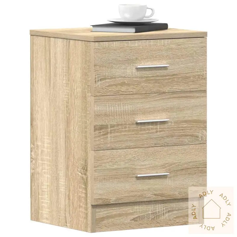 Nattbord 2 Stk Sonoma Eik 38X35X56 Cm Konstruert Tre