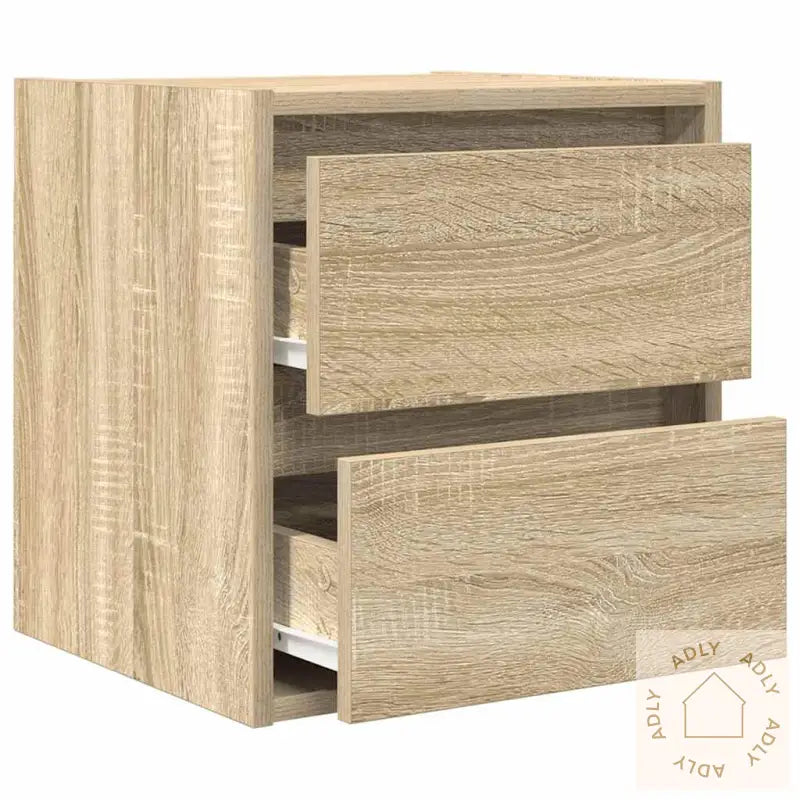 Veggmontert Nattbord Sonoma Eik 38X34X40 Cm