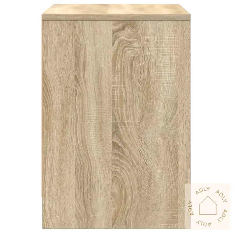 Nattbord 2 Stk Med Skuff Sonoma Eik 40X34X50 Cm