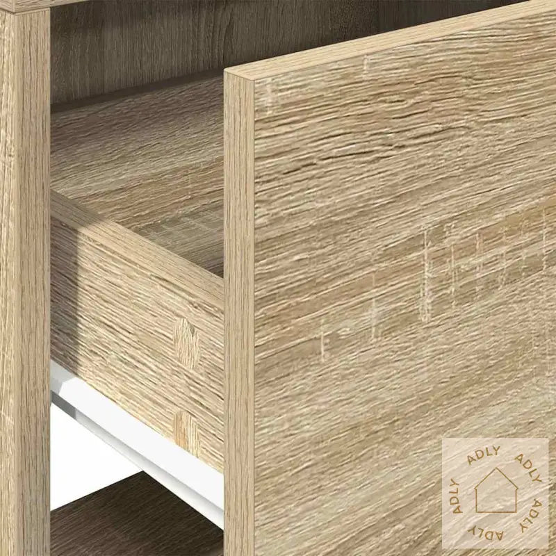 Nattbord Med Skuff 2 Stk Sonoma Eik 51X31X47 Cm