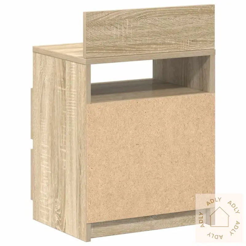 Nattbord Med 2 Skuffer Sonoma Eik 40X33X60 Cm