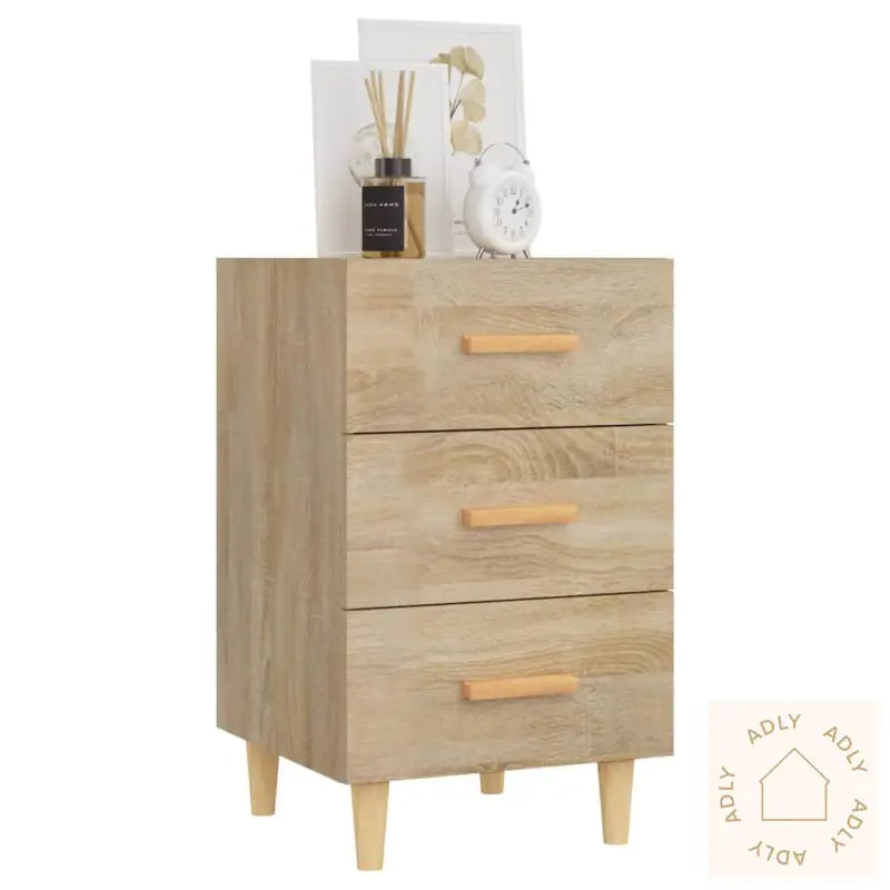 Nattbord Sonoma Eik 40X40X66 Cm Konstruert Tre