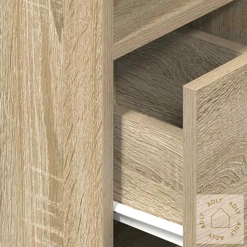 Nattbord Med Skuff Sonoma Eik 25X31X66 Cm