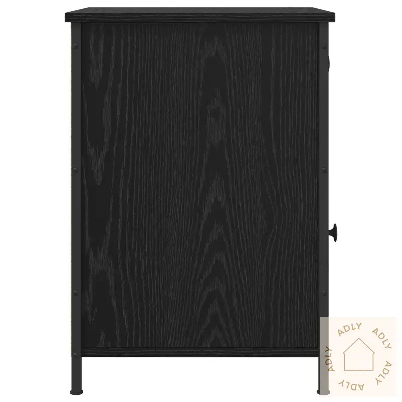 Nattbord 2 Stk Sort Eik 40X42X60 Cm Konstruert Tre