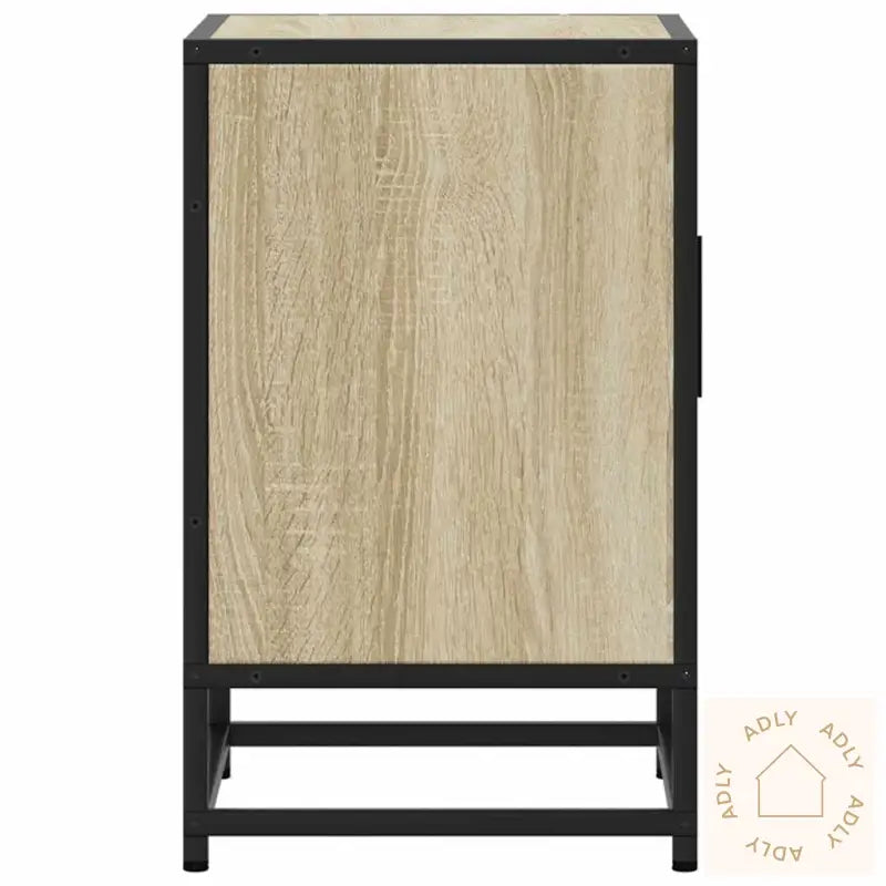 Nattbord Sonoma Eik 40X31X50 Cm Konstruert Tre Og Metall
