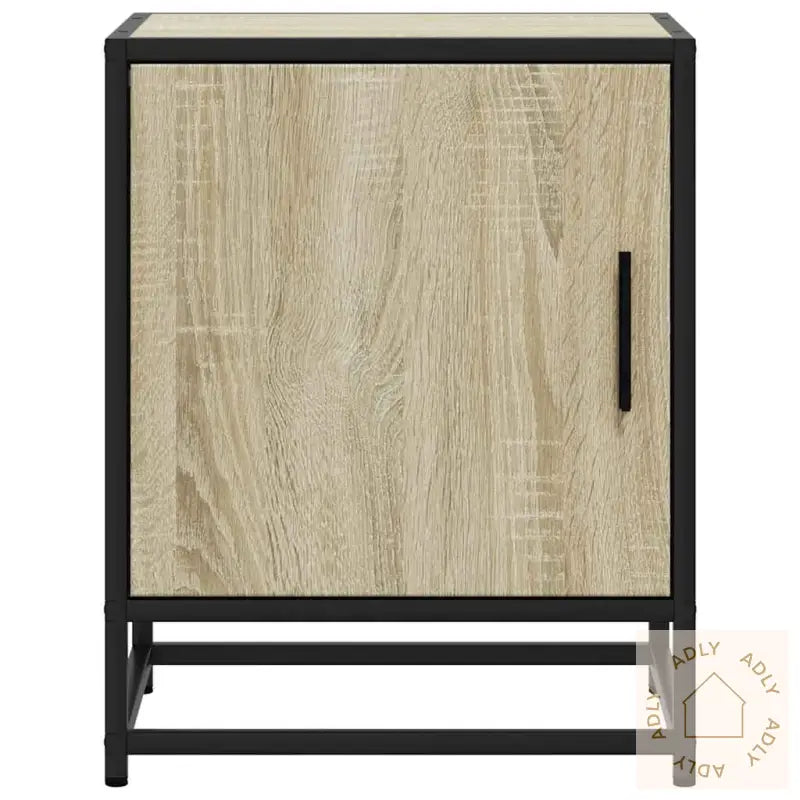 Nattbord Sonoma Eik 40X31X50 Cm Konstruert Tre Og Metall