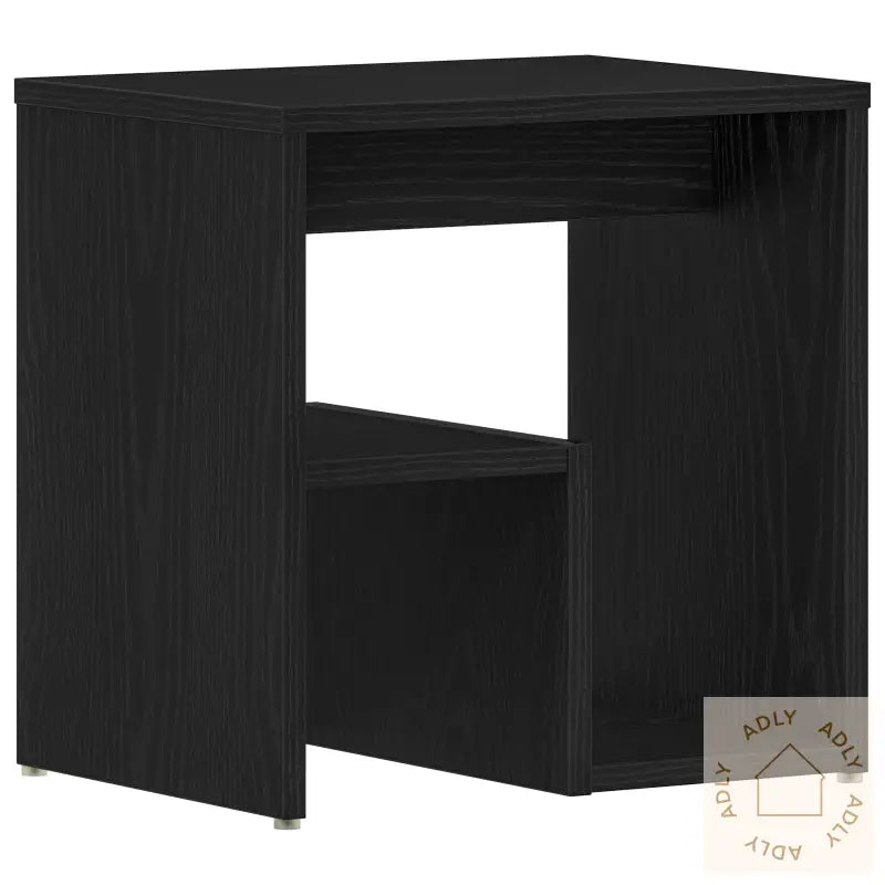 Kveldsbord Svart Eik 40X30X40 Cm Bygget Tre