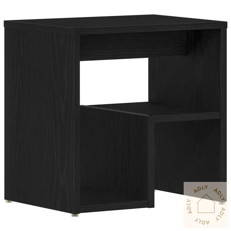Kveldsbord Svart Eik 40X30X40 Cm Bygget Tre