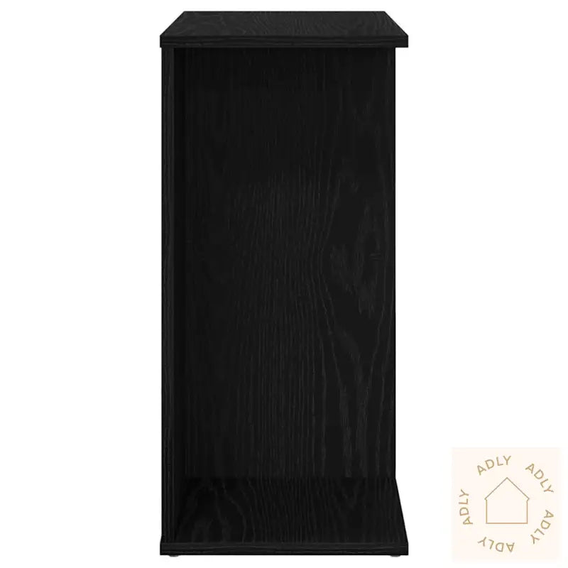 Nattbord 2 Stk Svart Eik 46,5X29X61 Cm Konstruert Tre