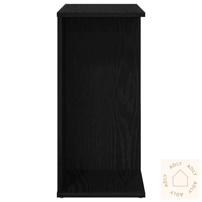 Nattbord Svart Eik 46,5X29X61 Cm Konstruert Tre