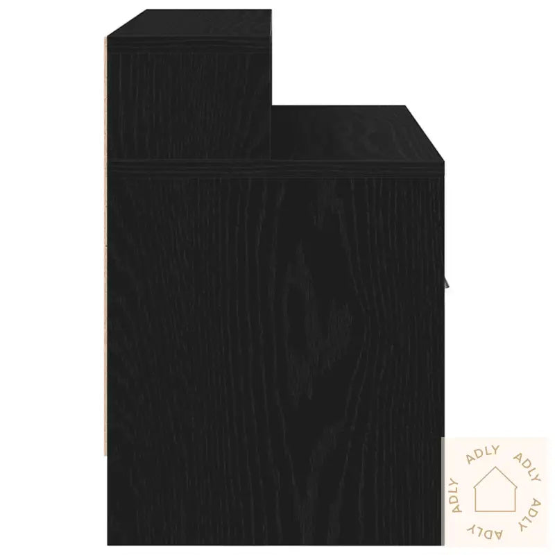 Nattbord Med Skuff Svart Eik 51X31X47 Cm