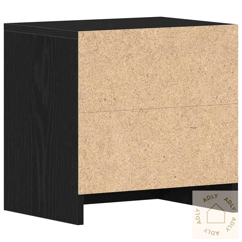 Nattbord Svart Eik 40X30X40 Cm Konstruert Tre