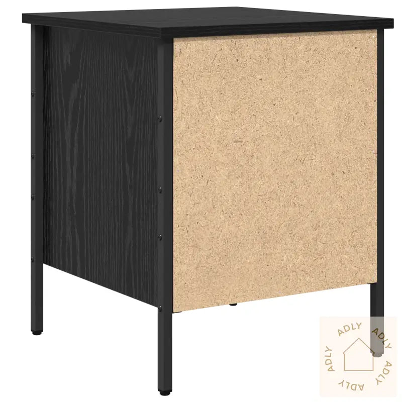 Nattbord Svart Eik 40X42X50 Cm Konstruert Tre