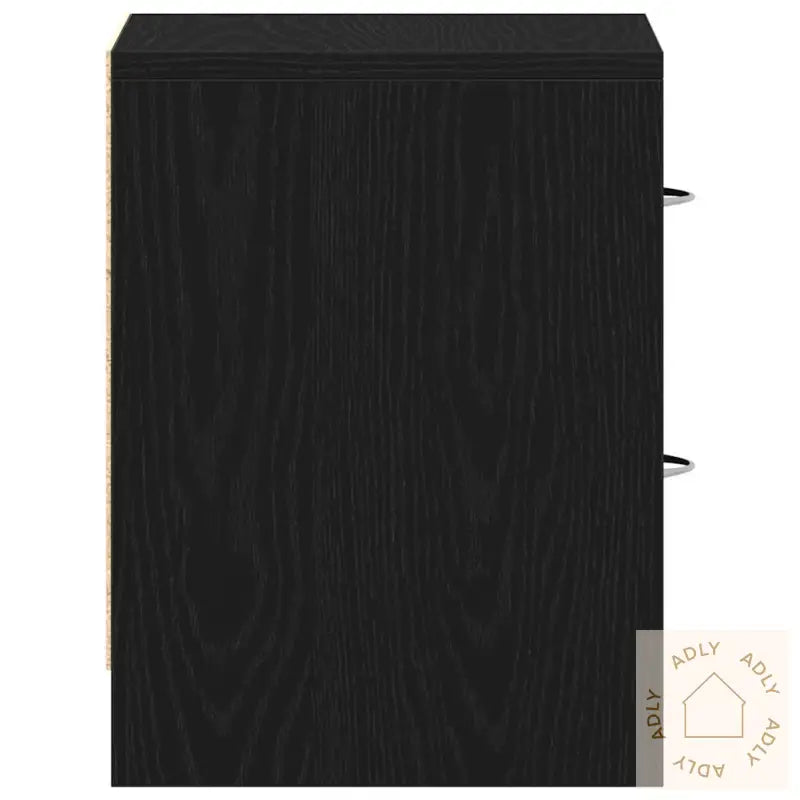 Nattbord Svart Eik 40X30X40 Cm Konstruert Tre