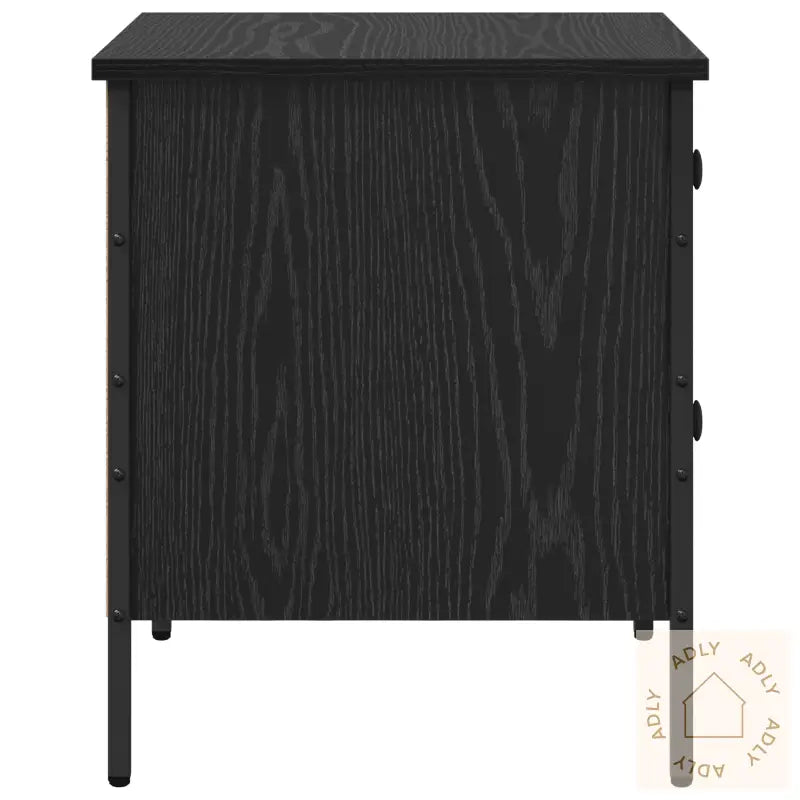 Nattbord Svart Eik 40X42X50 Cm Konstruert Tre