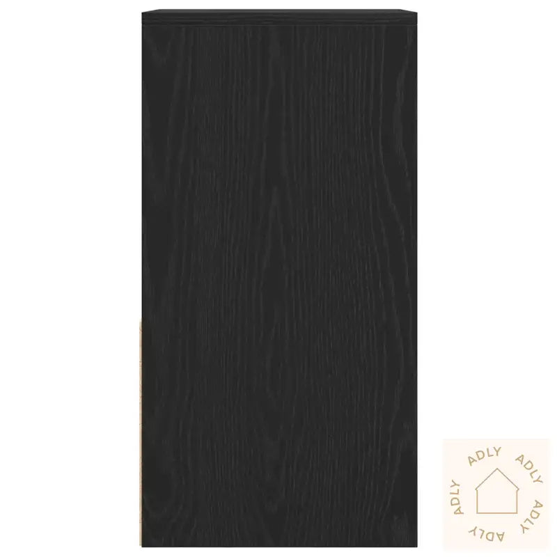 Nattbord Med Skuff Svart Eik 35X34X66,5 Cm