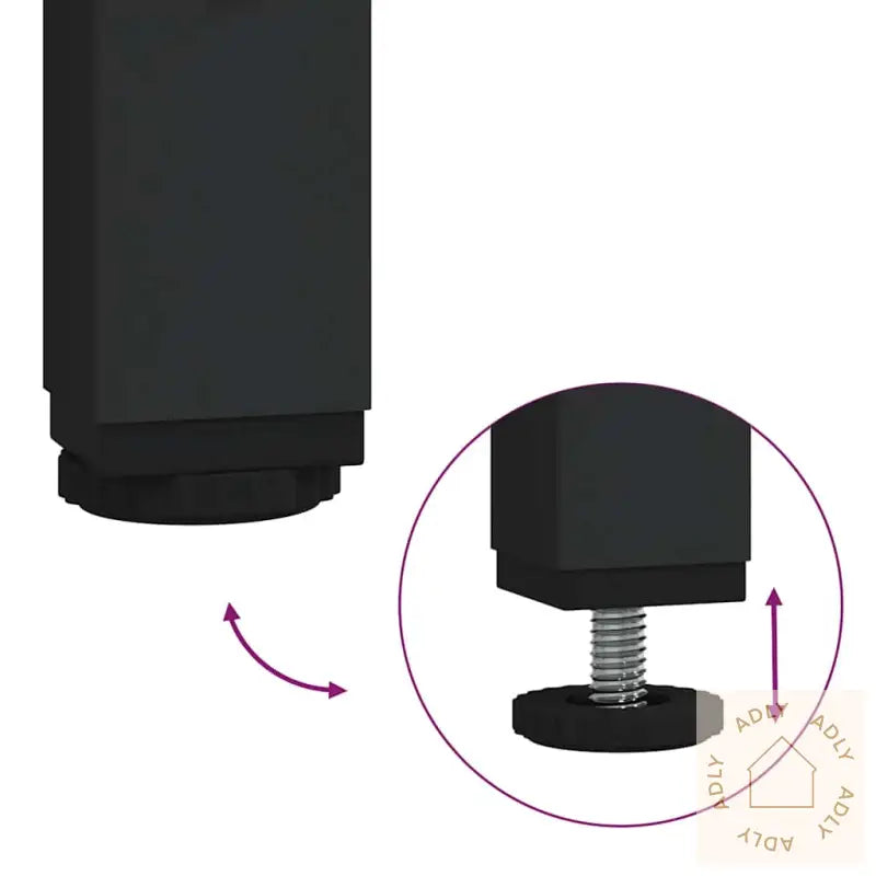 Nattbord Svart Eik 34X35,5X50 Cm Konstruert Tre