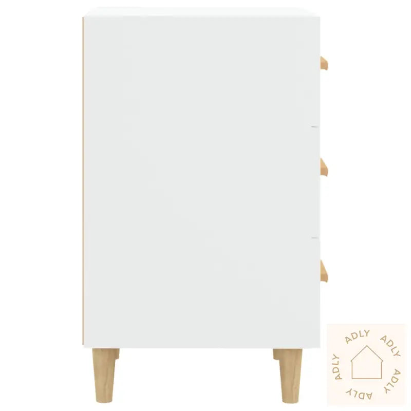 Nattbord Hvit 40X40X66 Cm Konstruert Tre