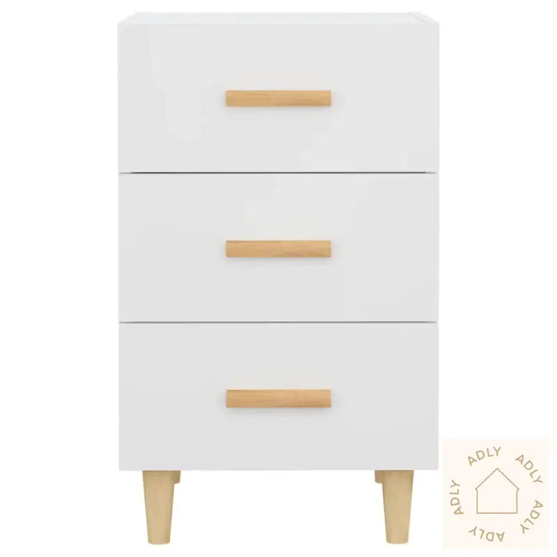 Nattbord Hvit 40X40X66 Cm Konstruert Tre