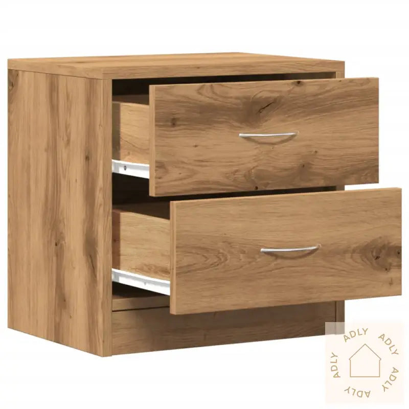 Nattbord 2 Stk Artisan Eik 40X30X40 Cm Konstruert Tre