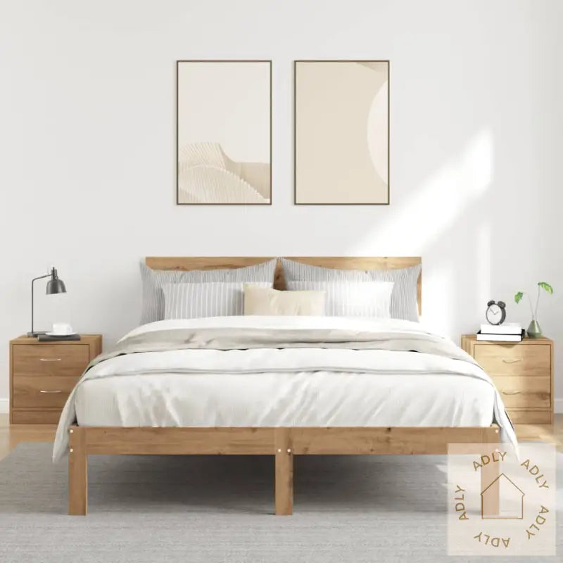 Nattbord 2 Stk Artisan Eik 40X30X40 Cm Konstruert Tre