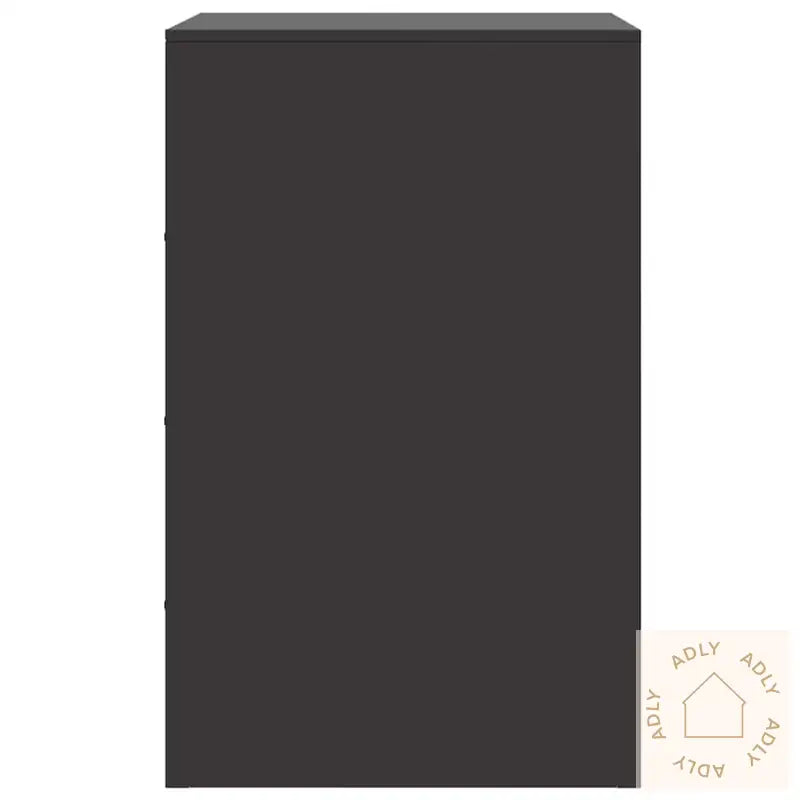 Nattbord Svart 34,5X39X62 Cm Stål