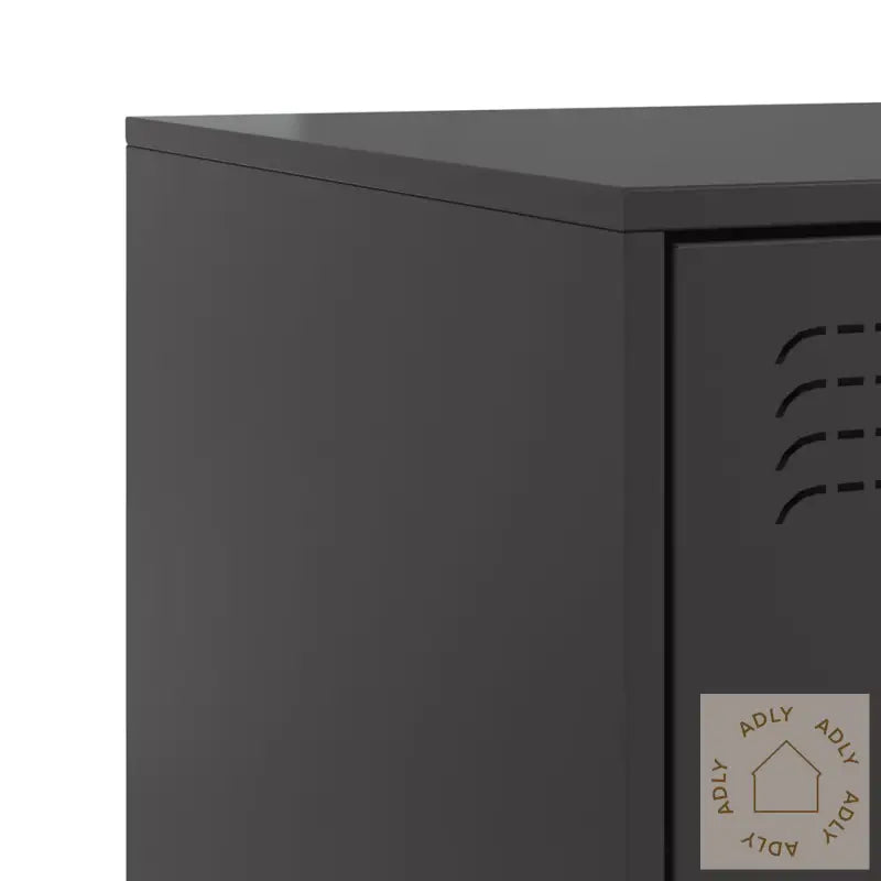 Nattbord Svart 34,5X39X62 Cm Stål