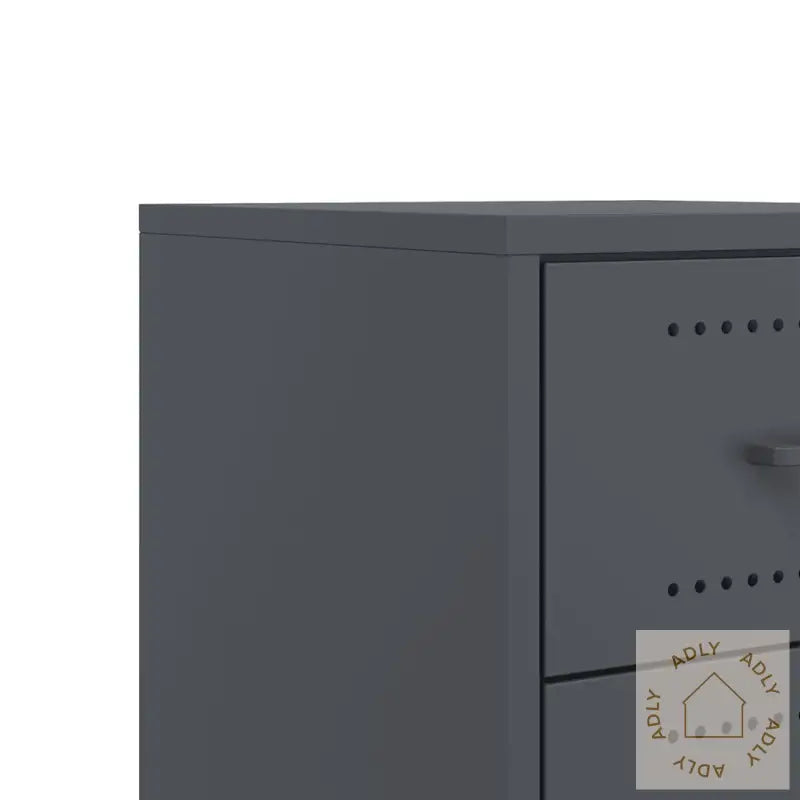 Nattbord Antrasitt 36X39X43,5 Cm Stål