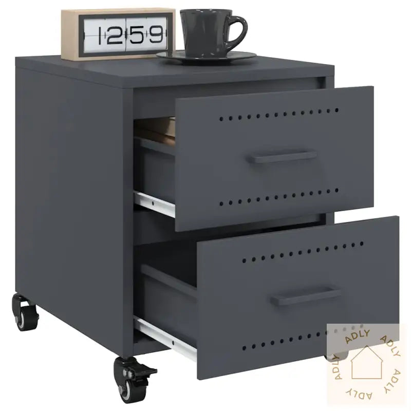 Nattbord Antrasitt 36X39X43,5 Cm Stål