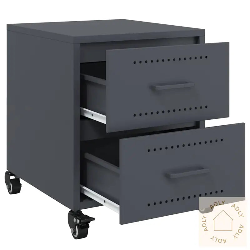 Nattbord Antrasitt 36X39X43,5 Cm Stål