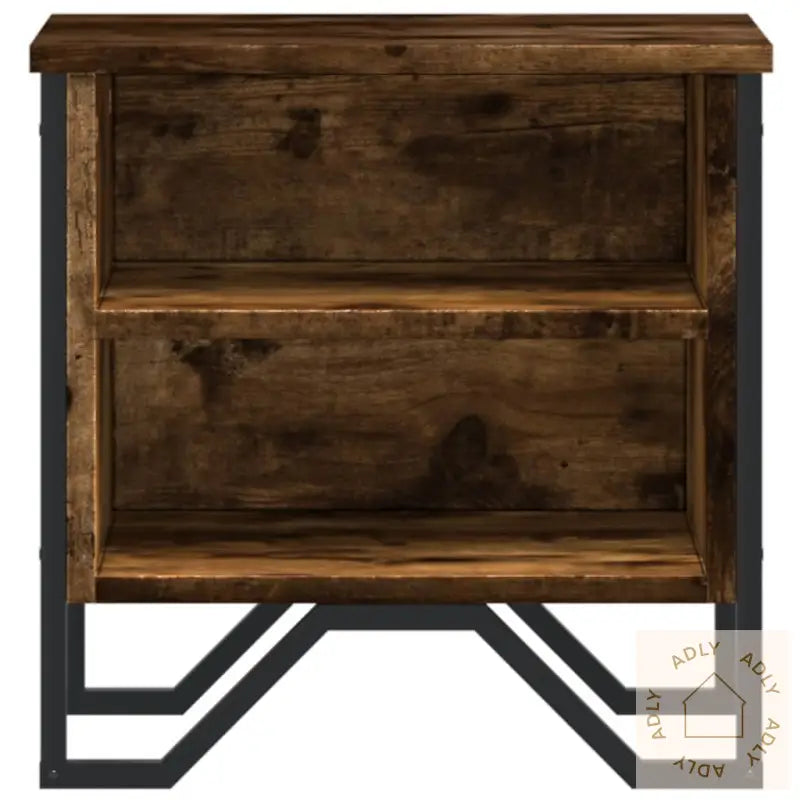 Nattbord Røkt Eik 2 Stk 40X30X40 Cm Konstruert Tre