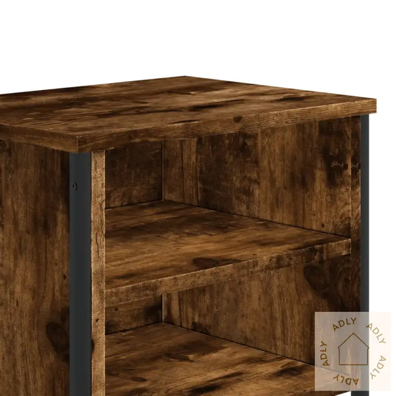 Nattbord Røkt Eik 2 Stk 40X30X40 Cm Konstruert Tre