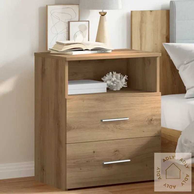 Nattbord Artisan Eik 50X32X60 Cm Konstruert Tre