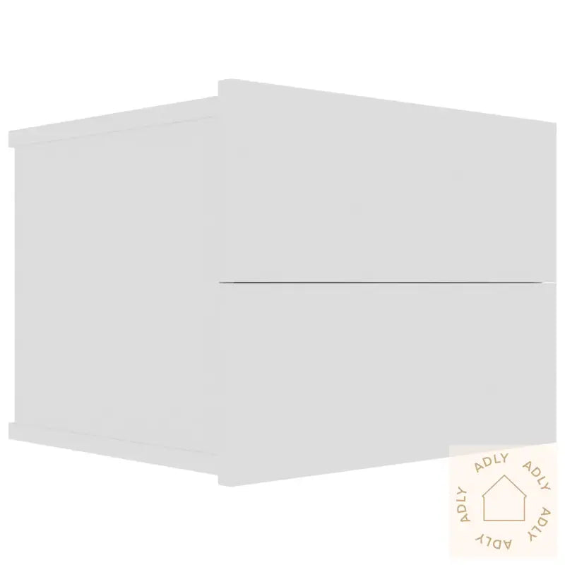 Nattbord 2 Stk Hvit 40X30X30 Cm Konstruert Tre