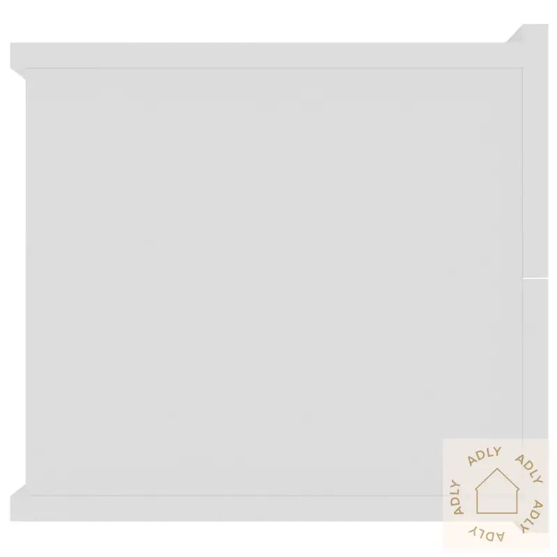 Nattbord 2 Stk Hvit 40X30X30 Cm Konstruert Tre