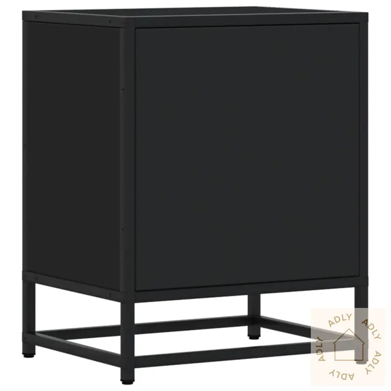 Nattbord Svart 40X31X50 Cm Heltre Furu