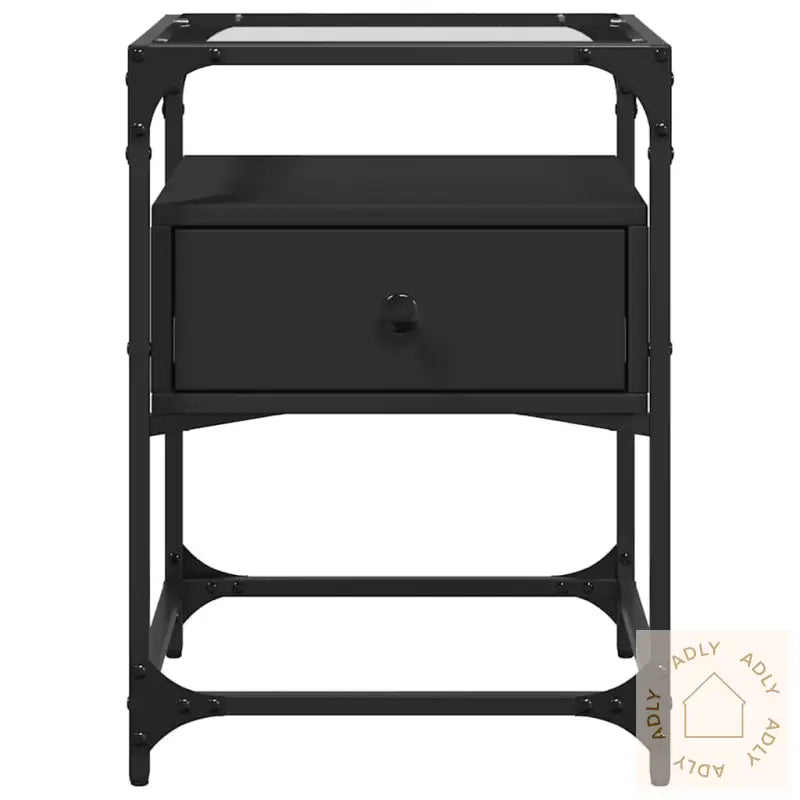 Nattbord 2 Stk Svart 40X40X55 Cm Konstruert Tre