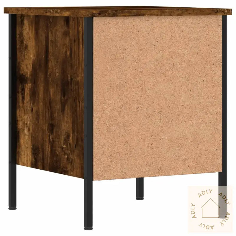 Nattbord 2 Stk Røkt Eik 40X42X50 Cm Konstruert Tre