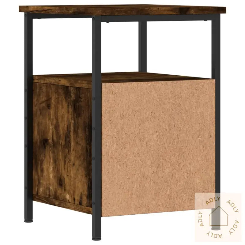 Nattbord Røkt Eik 34X35,5X50 Cm Konstruert Tre