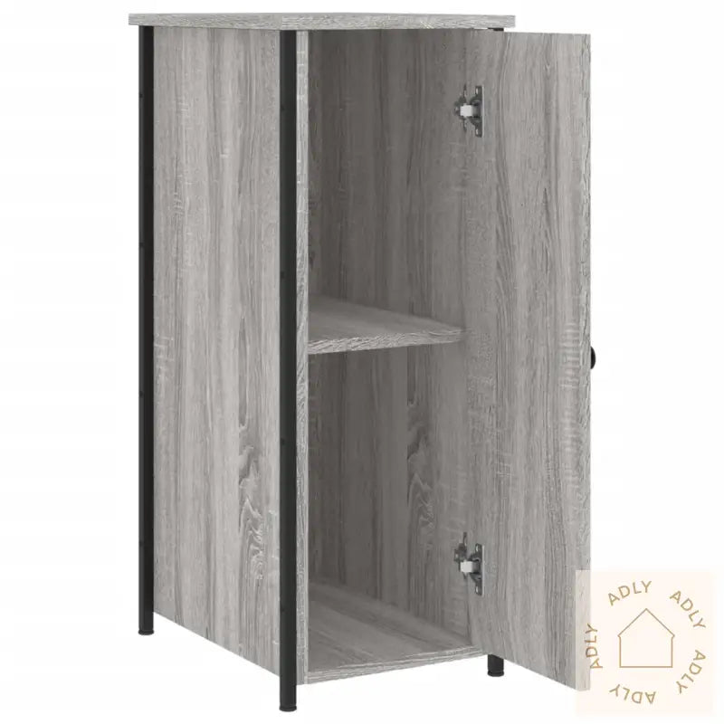 Nattbord Grå Sonoma 32X42X80 Cm Konstruert Tre