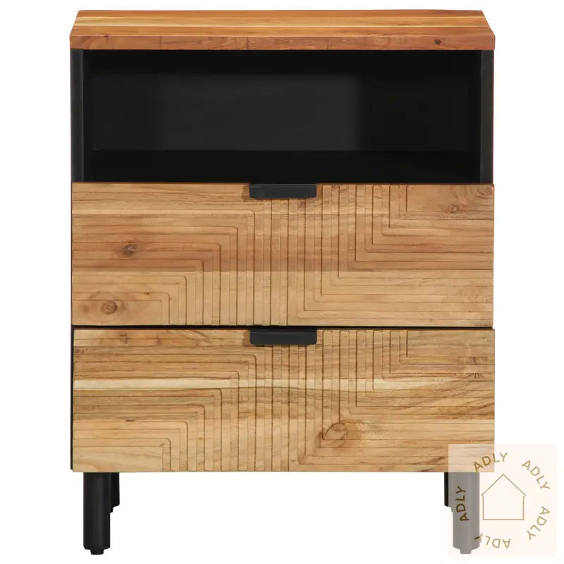 Nattbord 50X33X62 Cm Massivt Akasietre