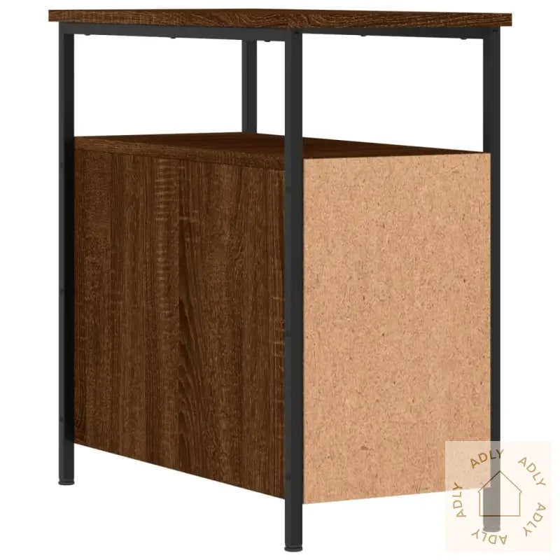 Nattbord Brun Eik 30X60X60 Cm Konstruert Tre