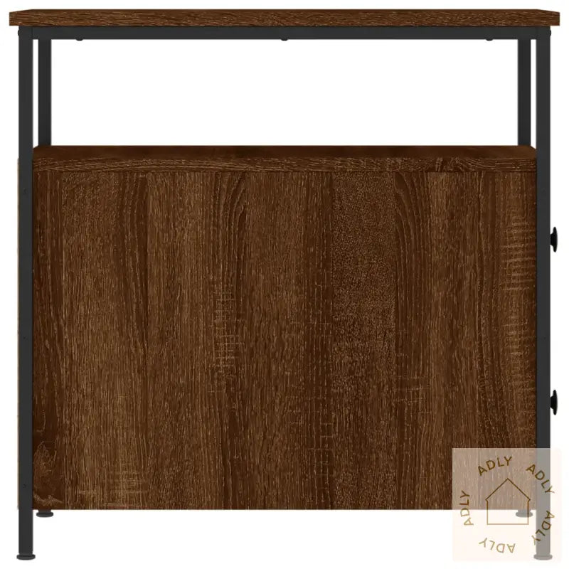 Nattbord Brun Eik 30X60X60 Cm Konstruert Tre